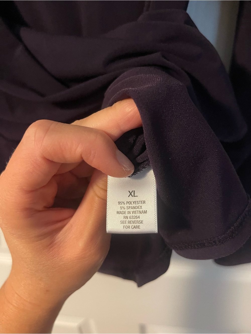 Roz & Ali Long Sleeve Top - Dark Plum - Picture 4 of 4